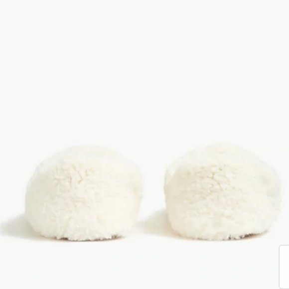 J Crew Cozy Slippers in Ecru Size 9 NEW - Picture 5 of 12